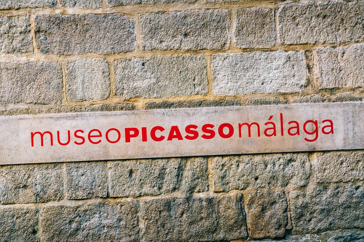 Panneau du musée Picasso de Malaga